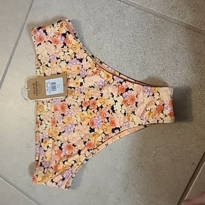 Billabong NWT floral bathing suit bottoms Medium size 10